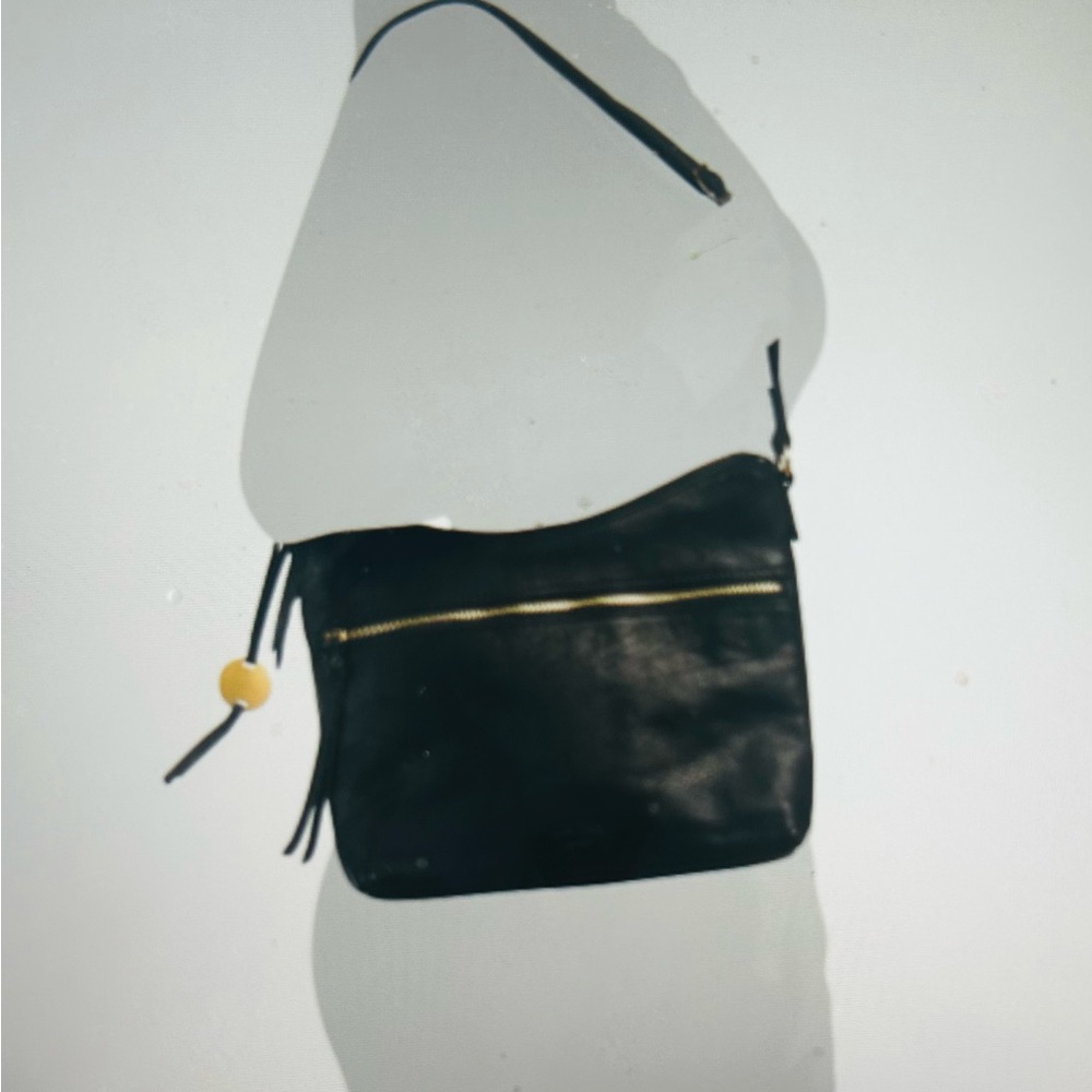 Margot Mary Leather Double Zip Hobo Bag